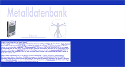 Desktop Screenshot of metalldatenbank.de